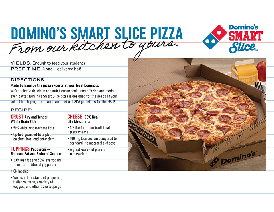 The easy choice in the lunch line - lunch tray infographic