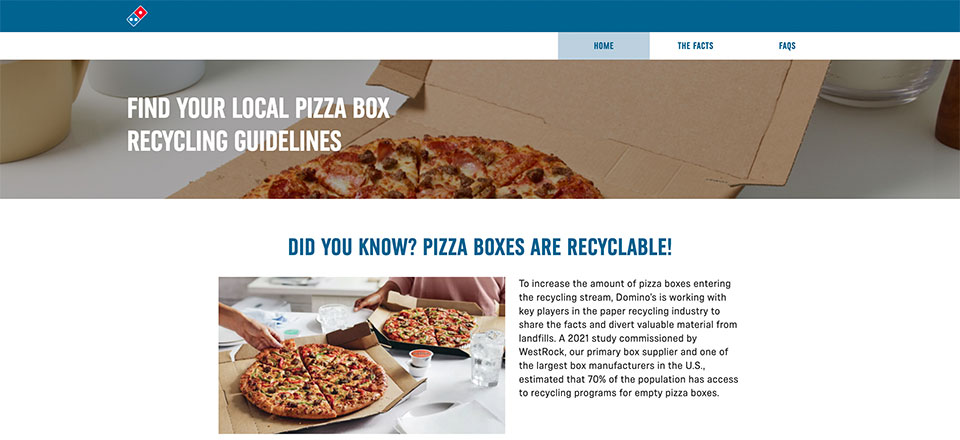 recycling.dominos.com